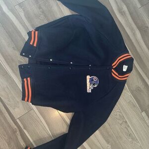 STARTER Navy Jacket with Orange Accents